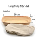 Rattan Banneton Bread Proofing Basket — Natural Sourdough Brotform with Liner