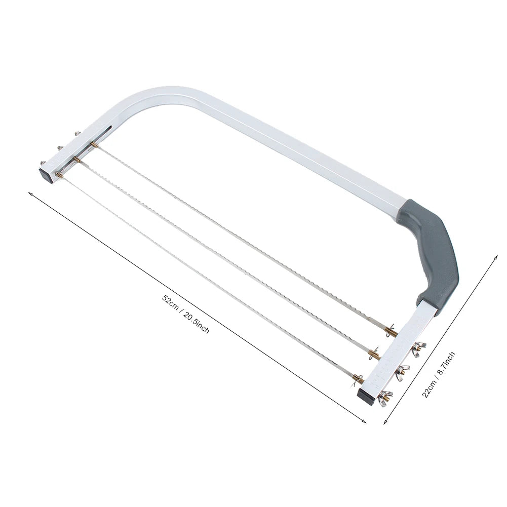 Adjustable Cake Leveler — Stainless Steel 3-Wire Slicer for Perfect Layers