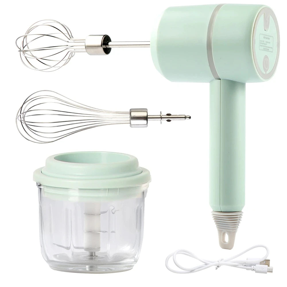 Automatic Egg Beater Electric Household Baking Cream Beater And Dough Beater Cake Mixer Cream Beater Mini Electric Wireless Hand