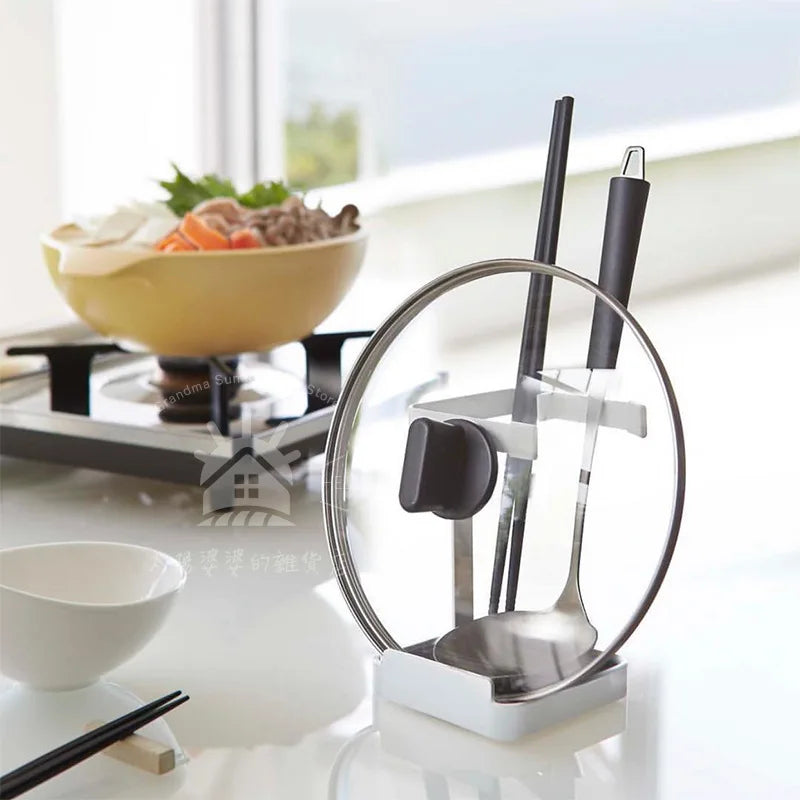Kitchen Utensil & Pot Lid Stand – Countertop Organizer