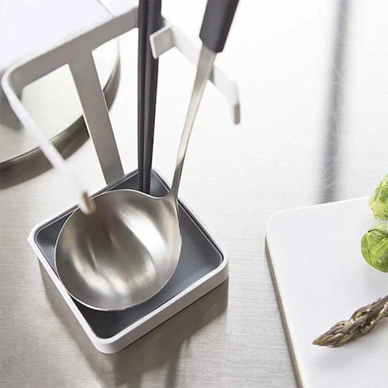 Kitchen Utensil & Pot Lid Stand – Countertop Organizer